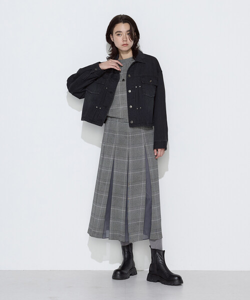 K.T KIYOKO TAKASE（キヨコタカセ）の「10オンスストレッチデニム フロントタックGジャン（デニムジャケット・レディース・ブルー/ブラック・9号）」の11枚目の写真