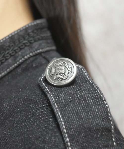 axes femme(アクシーズファム)の「ナポレオンデニムジャケット(その他アウター・レディース・ブラック/インディゴブルー・FREE)」の10枚目の写真