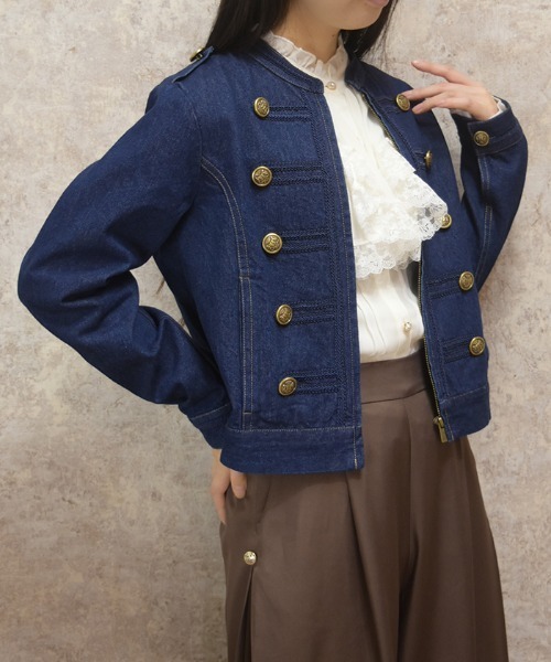 axes femme(アクシーズファム)の「ナポレオンデニムジャケット(その他アウター・レディース・ブラック/インディゴブルー・FREE)」の11枚目の写真