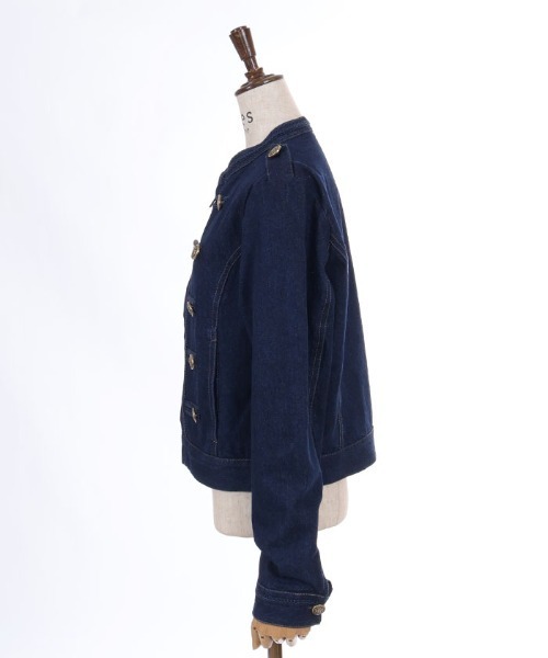 axes femme(アクシーズファム)の「ナポレオンデニムジャケット(その他アウター・レディース・ブラック/インディゴブルー・FREE)」の18枚目の写真