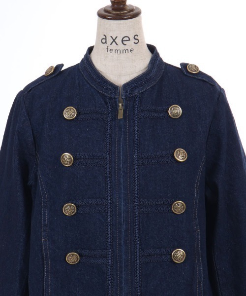 axes femme(アクシーズファム)の「ナポレオンデニムジャケット(その他アウター・レディース・ブラック/インディゴブルー・FREE)」の20枚目の写真
