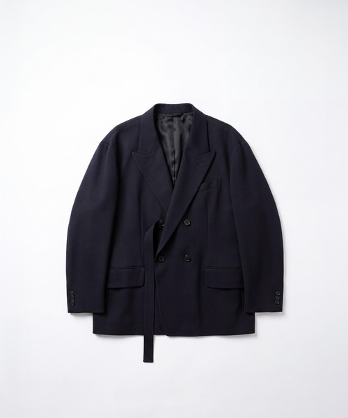 THE TOKYO（ザトウキョウ）の「【UJOH HOMME】4BW Peaked Lapel JKT（テーラードジャケット・メンズ・ネイビー/ベージュ・4）」の2枚目の写真