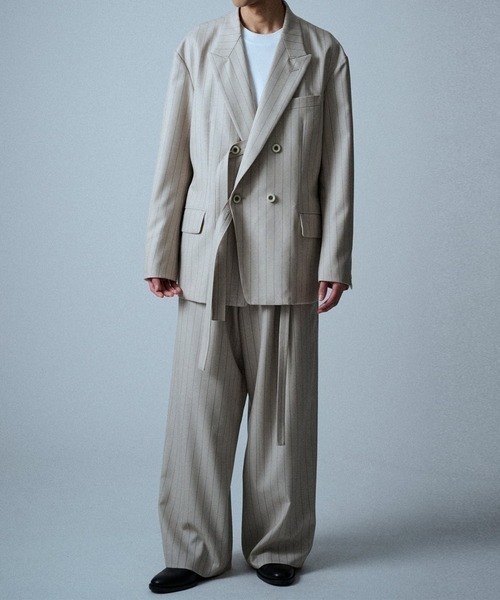 THE TOKYO（ザトウキョウ）の「【UJOH HOMME】4BW Peaked Lapel JKT（テーラードジャケット・メンズ・ネイビー/ベージュ・4）」の3枚目の写真