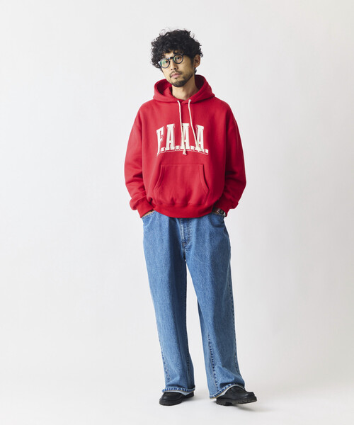 Firsthand(ファーストハンド)の「限定展開 Firsthand / ファーストハンド COLOR HOODIE SWEAT カラー フーディー スウェット パーカー(パーカー・メンズ・レッド/ブルー/マスタード・MEDIUM/LARGE)」の22枚目の写真