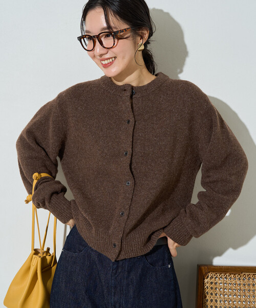 FREAK'S STORE(フリークスストア)の「限定展開 ウールミックス ニット フーディー セット カーディガン(カーディガン/ボレロ・レディース・ベージュ/チャコールグレー/ライトグレー/ブラウン・フリ-)」の11枚目の写真