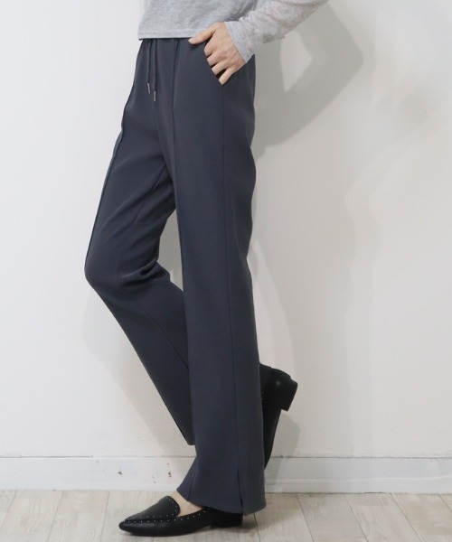 DISKEEN SURE(ディスキーンシュアー)の「楽なのに美脚、ずるいパンツ!ジャージタッチ フレアパンツ(その他パンツ・レディース・キャメル/ブラック/チャコール・FREE)」の10枚目の写真