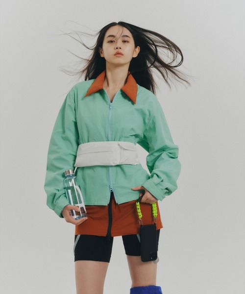 NON TOKYO(ノントーキョー)の「NON TOKYO/ノントーキョー/BELT WAIST BAGベルトウエストBAG(ボディバッグ/ウエストポーチ・レディース・ライトグリーン/ブラック/ホワイト・F)」の1枚目の写真