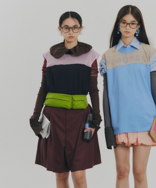 NON TOKYO(ノントーキョー)の「NON TOKYO/ノントーキョー/BELT WAIST BAGベルトウエストBAG(ボディバッグ/ウエストポーチ・レディース・ライトグリーン/ブラック/ホワイト・F)」の3枚目の写真
