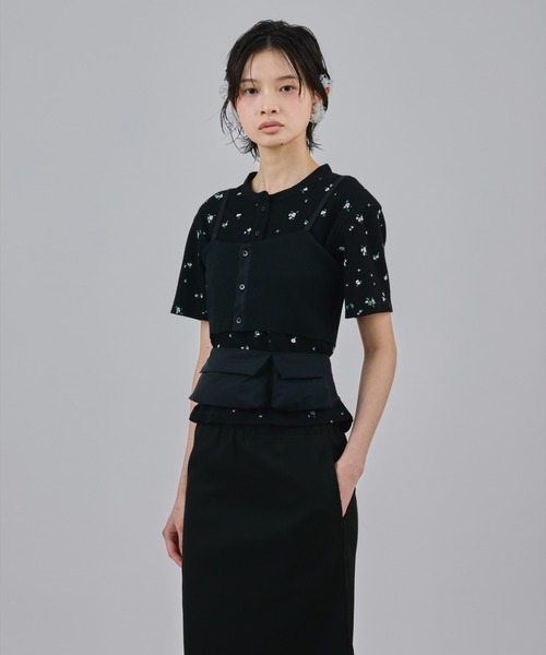 NON TOKYO(ノントーキョー)の「NON TOKYO/ノントーキョー/BELT WAIST BAGベルトウエストBAG(ボディバッグ/ウエストポーチ・レディース・ライトグリーン/ブラック/ホワイト・F)」の2枚目の写真
