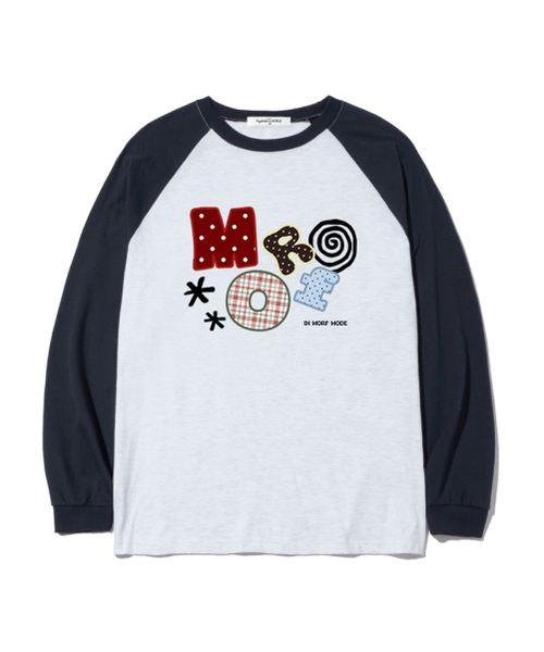 THEMORFHOUSE(ザモーフハウス)の「MORF パターンプリント オーバーサイズ ロングスリーブ ブラック(Tシャツ/カットソー・レディース・その他・SMALL/MEDIUM/LARGE)」の4枚目の写真