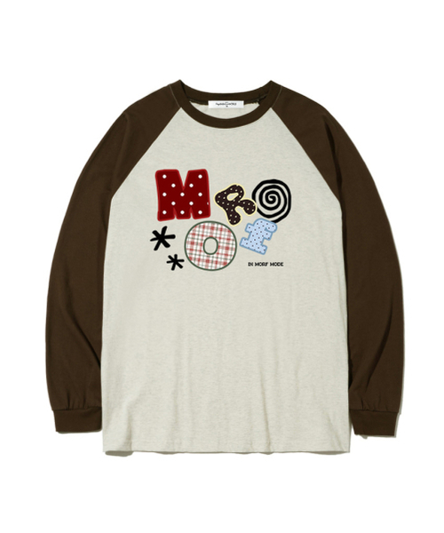 THEMORFHOUSE(ザモーフハウス)の「MORF パターンプリント オーバーサイズ ロングスリーブ ブラック(Tシャツ/カットソー・レディース・その他・SMALL/MEDIUM/LARGE)」の5枚目の写真