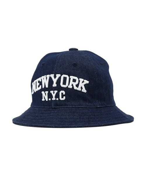 COMECHATTO&CLOSET（カムチャットアンドクロゼット）の「milk&soda NYC BUCKET HAT（ハット・キッズ・ブルー/ホワイト/ブラック・FREE）」の3枚目の写真