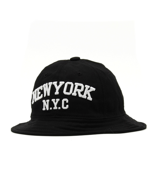 COMECHATTO&CLOSET（カムチャットアンドクロゼット）の「milk&soda NYC BUCKET HAT（ハット・キッズ・ブルー/ホワイト/ブラック・FREE）」の2枚目の写真