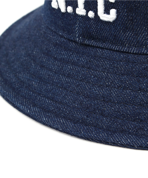 COMECHATTO&CLOSET（カムチャットアンドクロゼット）の「milk&soda NYC BUCKET HAT（ハット・キッズ・ブルー/ホワイト/ブラック・FREE）」の8枚目の写真