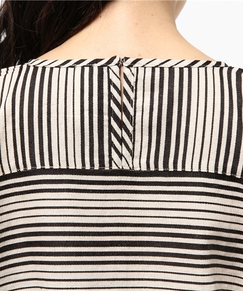 LBC（エルビーシー）の「リネンコットン袖フリルブラウス（シャツ/ブラウス・レディース・グリーン/ネイビー/ブラック・MEDIUM）」の8枚目の写真