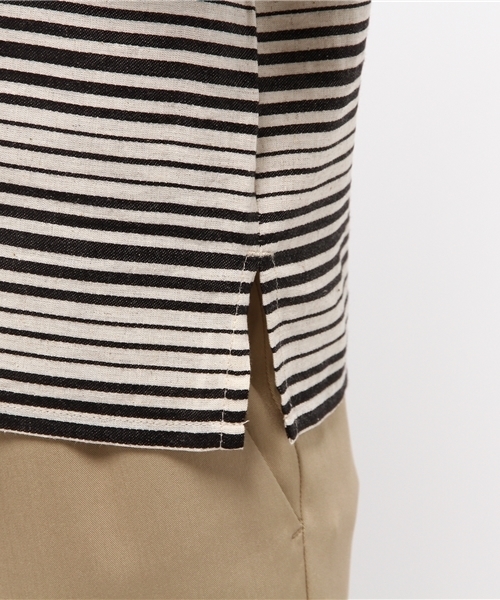 LBC（エルビーシー）の「リネンコットン袖フリルブラウス（シャツ/ブラウス・レディース・グリーン/ネイビー/ブラック・MEDIUM）」の10枚目の写真