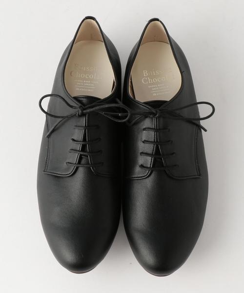Boisson Chocolat（ボワソンショコラ）の「BBC　レースアップフラット（ドレスシューズ・レディース・ブラック/ホワイト/シルバー・22cm/25cm/23cm/23.5cm/22.5cm/24cm/24.5cm）」の3枚目の写真