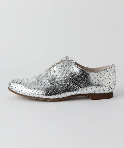 Boisson Chocolat（ボワソンショコラ）の「BBC　レースアップフラット（ドレスシューズ・レディース・ブラック/ホワイト/シルバー・22cm/25cm/23cm/23.5cm/22.5cm/24cm/24.5cm）」の5枚目の写真