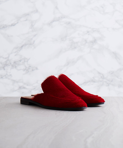 UNITED TOKYO（ユナイテッドトウキョウ）の「ローファバブーシュ（サンダル・レディース・キャメル/ピンク/レッド・2/1/0）」の4枚目の写真