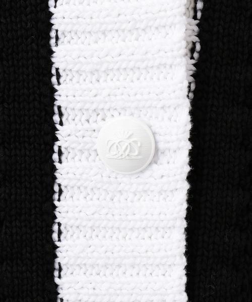 【美品】Drawer　ドゥロワー　Drawer BLKxWHT カーディガン Drawer（ドゥロワー）の「Drawer BLKxWHT カーディガン
