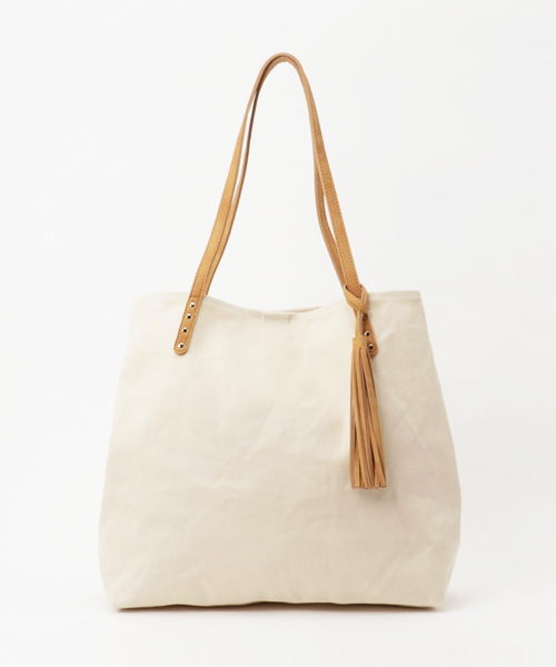 LBC（エルビーシー）の「キャンバスラージトートバッグ                   （トートバッグ・レディース・オフホワイト/グレー/ネイビー・ONE SIZE）」の2枚目の写真