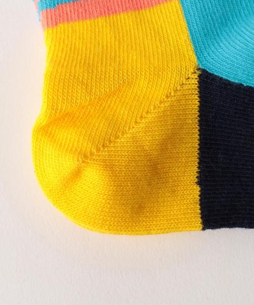 Happy Socks(ハッピーソックス)の「【HAPPY SOCKS(ハッピーソックス)】2P 17SS ◆(ソックス/靴下・キッズ・ブラック/ピンク/イエロー/コバルトブルー・17-19cm/14.5-16.5cm/19.5-21.5cm)」の7枚目の写真