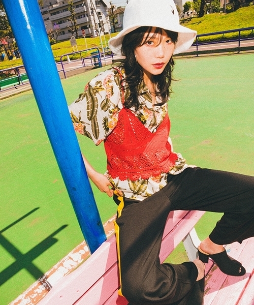 WEGO（ウィゴー）の「WEGO/カギ編みキャミソール（キャミソール・レディース・レッド/ホワイト・FREE）」の11枚目の写真