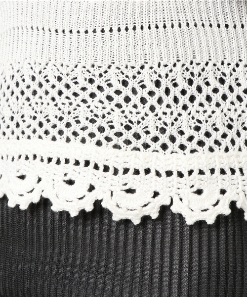 WEGO（ウィゴー）の「WEGO/カギ編みキャミソール（キャミソール・レディース・レッド/ホワイト・FREE）」の7枚目の写真