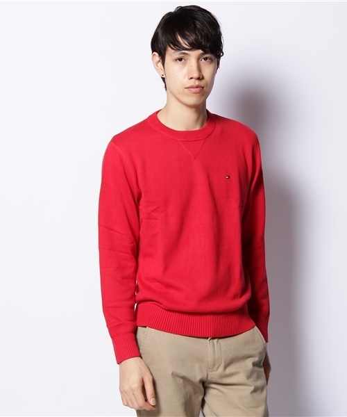 TOMMY HILFIGER（トミーヒルフィガー）の「ATLANTIC CREW NECK - CUSTOM FIT（ニット/セーター・メンズ・ホワイト/グレー/ブラウン/グリーン/ブルー/パープル/レッド/ボルドー・SMALL/MEDIUM/LARGE/X-LARGE/XX-LARGE）」の7枚目の写真