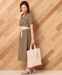 un dix cors | テンセルウエストゴムワンピース(ワンピース)