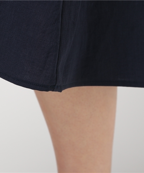 un dix cors(アンディコール)の「テンセルウエストゴムワンピース(ワンピース・レディース・ネイビー/カーキ・フリ-)」の8枚目の写真