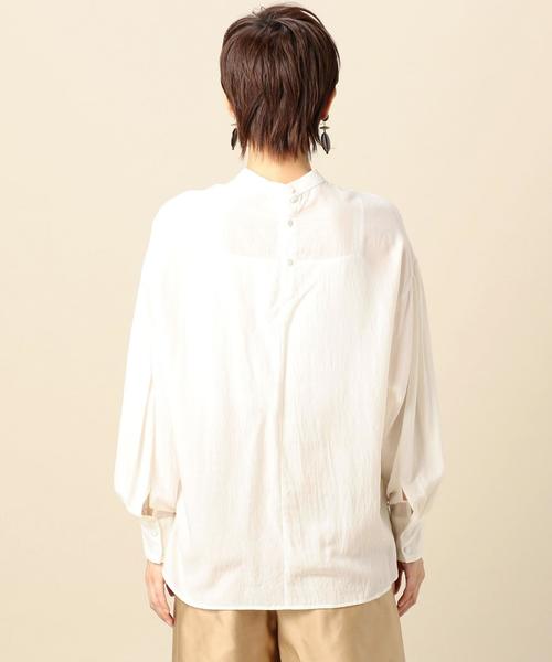 BEAUTY&amp;YOUTH UNITED コットンシルク　ギャザースリーブブラウス BEAUTY&YOUTH UNITED ARROWS（ビューティーアンドユースユナイテッド