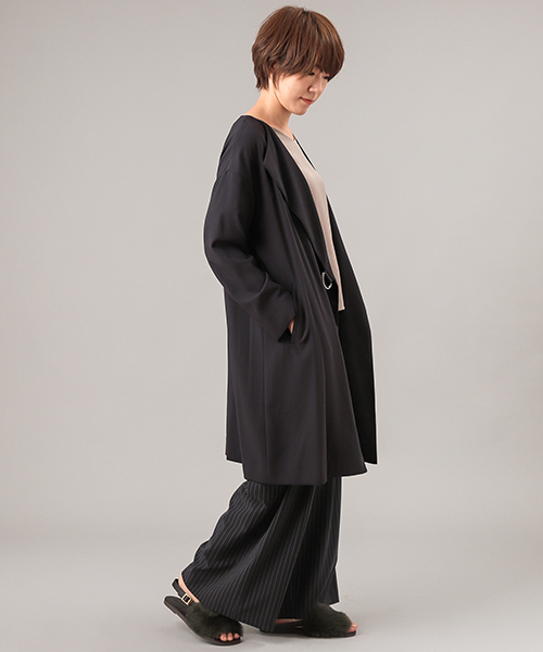 RIVE DROITE（リヴドロワ）の「ジョーゼットサイドベルトコート（その他アウター・レディース・ベージュ/ネイビー/カーキ・FREE）」の14枚目の写真