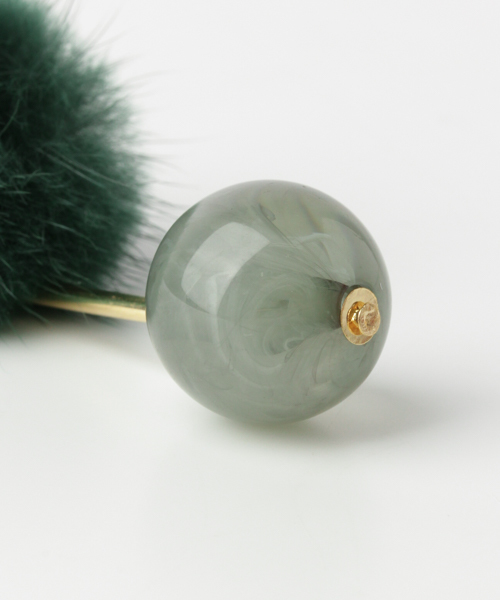 URBAN RESEARCH Sonny Label（アーバンリサーチサニーレーベル）の「ミンクファー×バーピアス（ピアス（両耳用）・レディース・ベージュ/グレー/カーキ・ONE）」の10枚目の写真