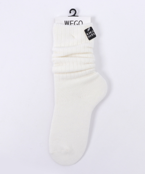 WEGO（ウィゴー）の「WEGO/もこもこルーズソックス（ソックス/靴下・レディース・レッド/グレー/ブラック/ブラウン/ホワイト/ワイン・FREE）」の2枚目の写真