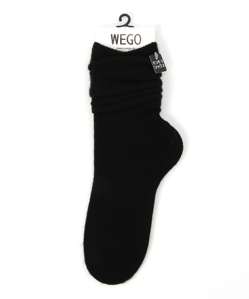 WEGO（ウィゴー）の「WEGO/もこもこルーズソックス（ソックス/靴下・レディース・レッド/グレー/ブラック/ブラウン/ホワイト/ワイン・FREE）」の3枚目の写真