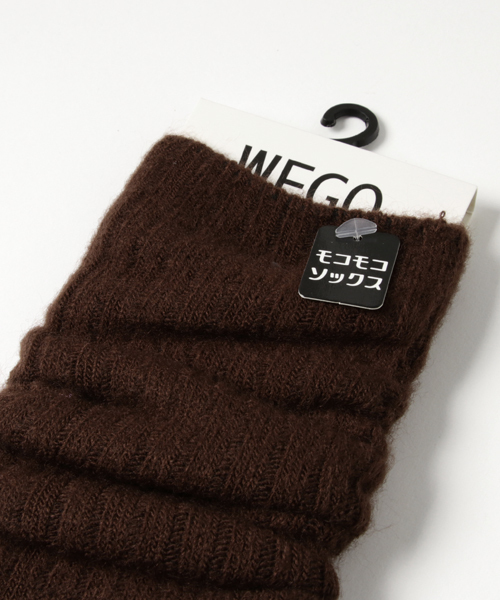 WEGO（ウィゴー）の「WEGO/もこもこルーズソックス（ソックス/靴下・レディース・レッド/グレー/ブラック/ブラウン/ホワイト/ワイン・FREE）」の7枚目の写真