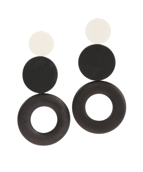 UN3D.（アンスリード）の「リングマーブルピアス（ピアス（両耳用）・レディース・レッド/グリーン/ブラック・FREE）」の2枚目の写真