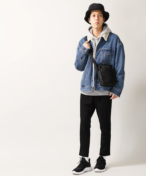 WEGO(ウィゴー)の「WEGO/メッシュポケットスクエアショルダーバッグ(ショルダーバッグ・メンズ・ブラック/レッド/その他1・FREE)」の16枚目の写真