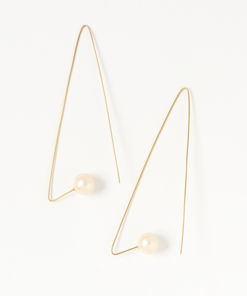 anq.」コットンパールピアス（ピアス（両耳用））｜anq.（アンク