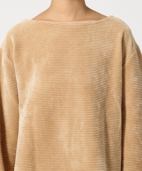 GLOBAL WORK(グローバルワーク)の「ストレッチコーデュロイワイドプルオーバー/774971(Tシャツ/カットソー・レディース・ベージュ/グレー/ブルー/ホワイト/ワインレッド・LARGE/SMALL/MEDIUM)」の16枚目の写真
