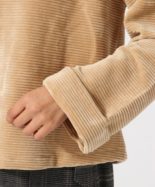 GLOBAL WORK(グローバルワーク)の「ストレッチコーデュロイワイドプルオーバー/774971(Tシャツ/カットソー・レディース・ベージュ/グレー/ブルー/ホワイト/ワインレッド・LARGE/SMALL/MEDIUM)」の7枚目の写真