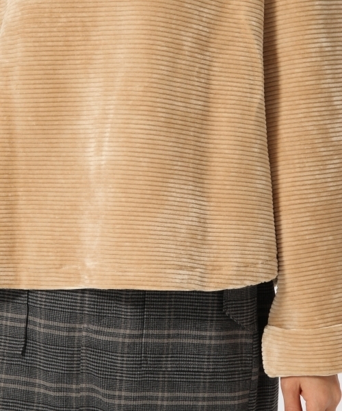 GLOBAL WORK(グローバルワーク)の「ストレッチコーデュロイワイドプルオーバー/774971(Tシャツ/カットソー・レディース・ベージュ/グレー/ブルー/ホワイト/ワインレッド・LARGE/SMALL/MEDIUM)」の8枚目の写真