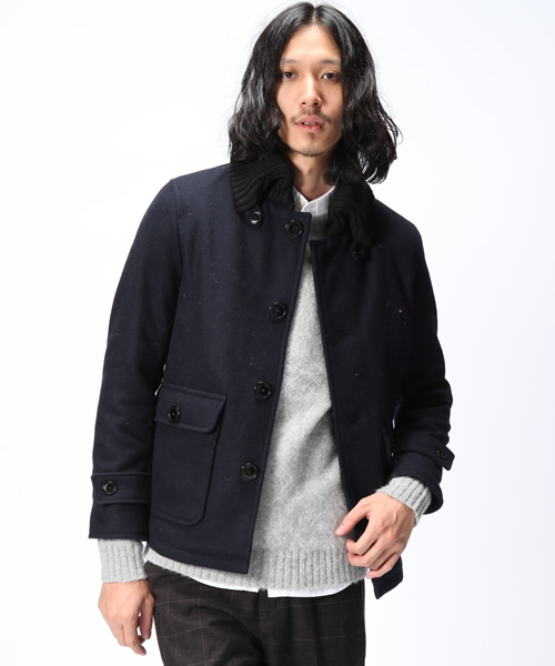 WEGO（ウィゴー）の「メルトンドンキーブルゾン（ブルゾン・メンズ・ブラック/ダークグレー/ネイビー・MEDIUM/LARGE）」の3枚目の写真