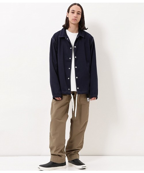 ADAM ET ROPE'(アダムエロペ)の「シンセティックデニムコーチジャケット(デニムジャケット・メンズ・ネイビー/サックスブルー・M/L)」の17枚目の写真