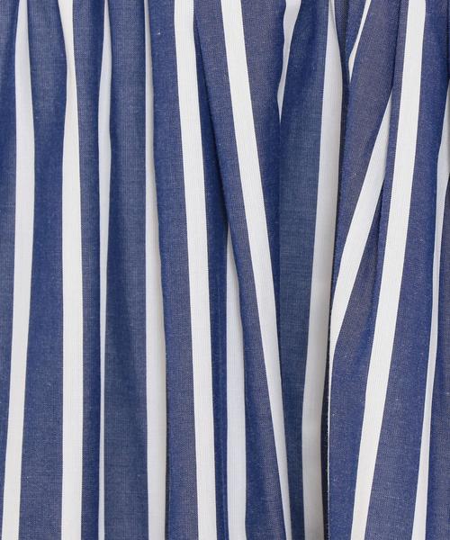 LE GLAZIK（ルグラジック）の「[ル・グラジック]LE GLAZIK SC コットン ストライプ ノースリーブワンピース ◆（ワンピース・レディース・ネイビー・36）」の5枚目の写真