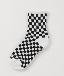 WEGO | WEGO/底パイル混リブチェッカーソックス(ソックス/靴下)