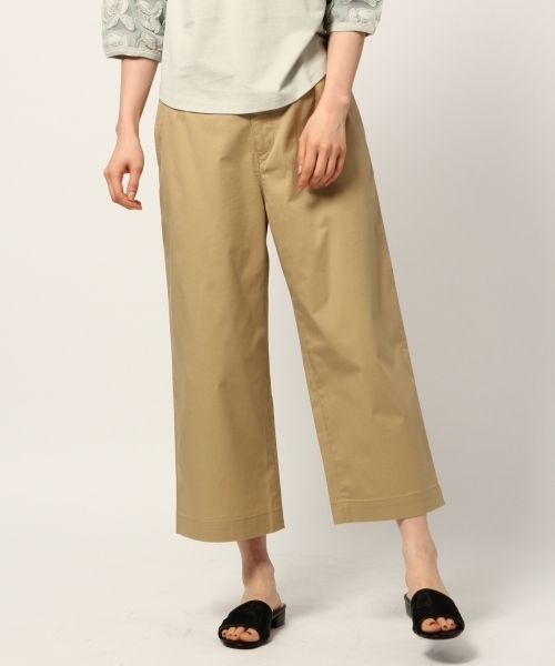 GLOBAL WORK(グローバルワーク)の「【WEB LIMITED有】サマ-チノワイドパンツ/786354(その他パンツ・レディース・カーキ/ベージュ/ネイビー/キャメル・MEDIUM/LARGE/SMALL/X-LARGE)」の2枚目の写真