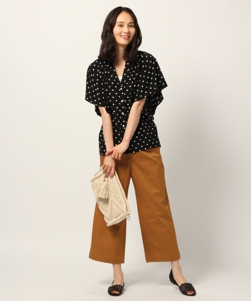 GLOBAL WORK(グローバルワーク)の「【WEB LIMITED有】サマ-チノワイドパンツ/786354(その他パンツ・レディース・カーキ/ベージュ/ネイビー/キャメル・MEDIUM/LARGE/SMALL/X-LARGE)」の8枚目の写真