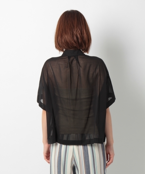 laboratory work（ラボラトリーワーク）の「シアービックポケットシャツ（シャツ/ブラウス・レディース・ホワイト/イエロー/ブラック・MEDIUM）」の13枚目の写真